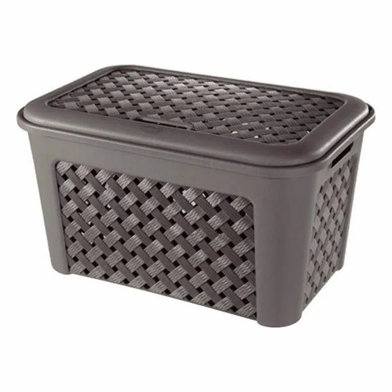 Cesto para la Ropa Sucia Tontarelli (58 x 38 x 33 cm) Marrón - Baño