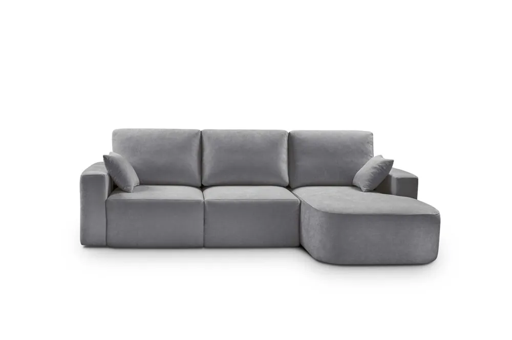Chaise longue derecha 294cm ROUND color azul - Sofás sillones puffs