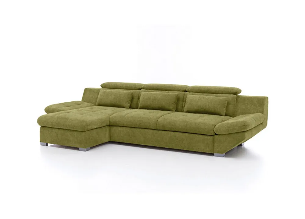 Chaise longue con cama ETERNITY izquierda 5 plazas beige - Sofás sillones puffs