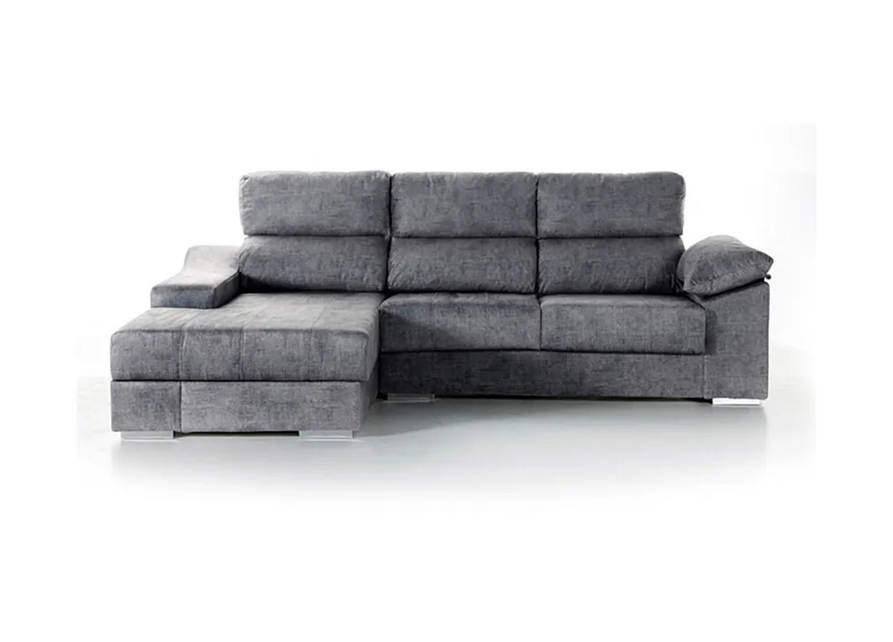 Chaise longue DANIELA II izquierda 4 plazas beige - Sofás sillones puffs