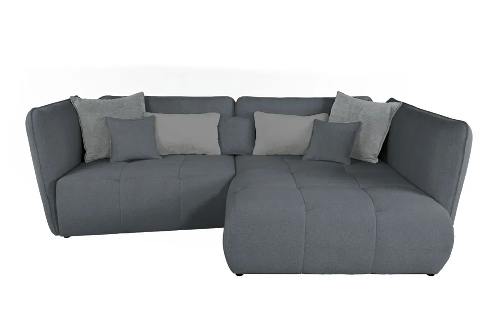Chaise longue derecha SOPHIE color beige y negro - Sofás sillones puffs