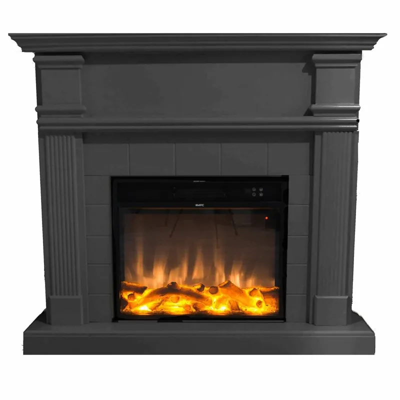 Caminetto Elettrico Grigio Sined Caldera: Eleganza e Funzionalità Per Ogni Ambiente! Con Il Realisticissimo Effetto Fiamma e Un Design Moderno In Legno Mdf, è La Scelta Ideale Per Casa o Ufficio. Investi In Qualità e Stile! Acquista Ora Con Consegna Veloc - Electrodomésticos