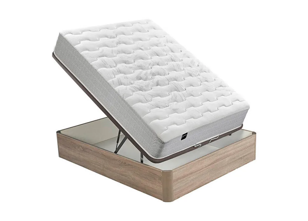 Colchón PEGASUS 8K BULTEX de material celular y canapé britania 135x190cm - Descanso