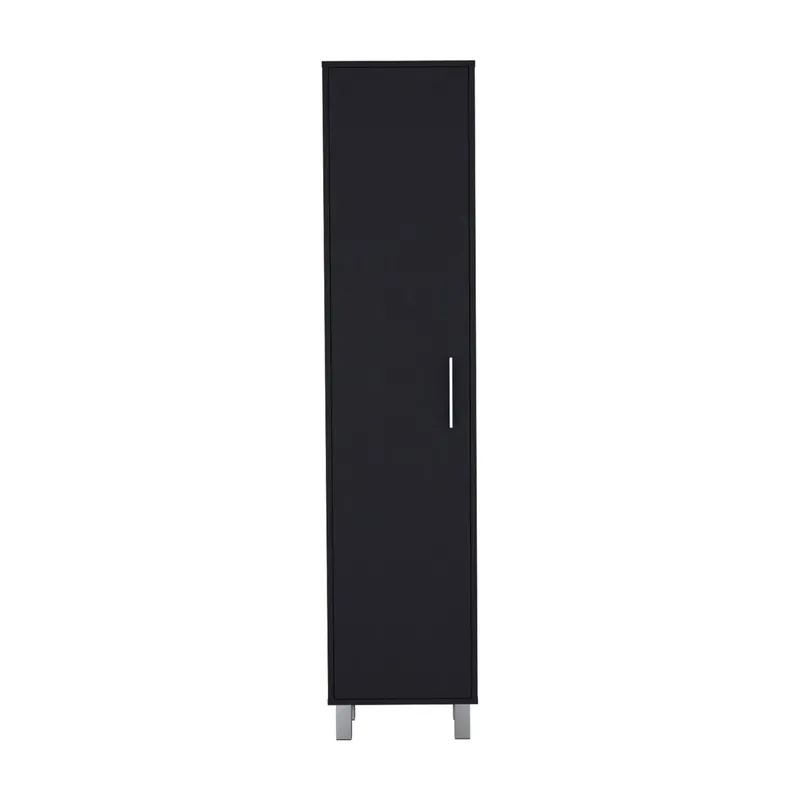 Columna de Baño Laska con Cinco Estantes y Puerta