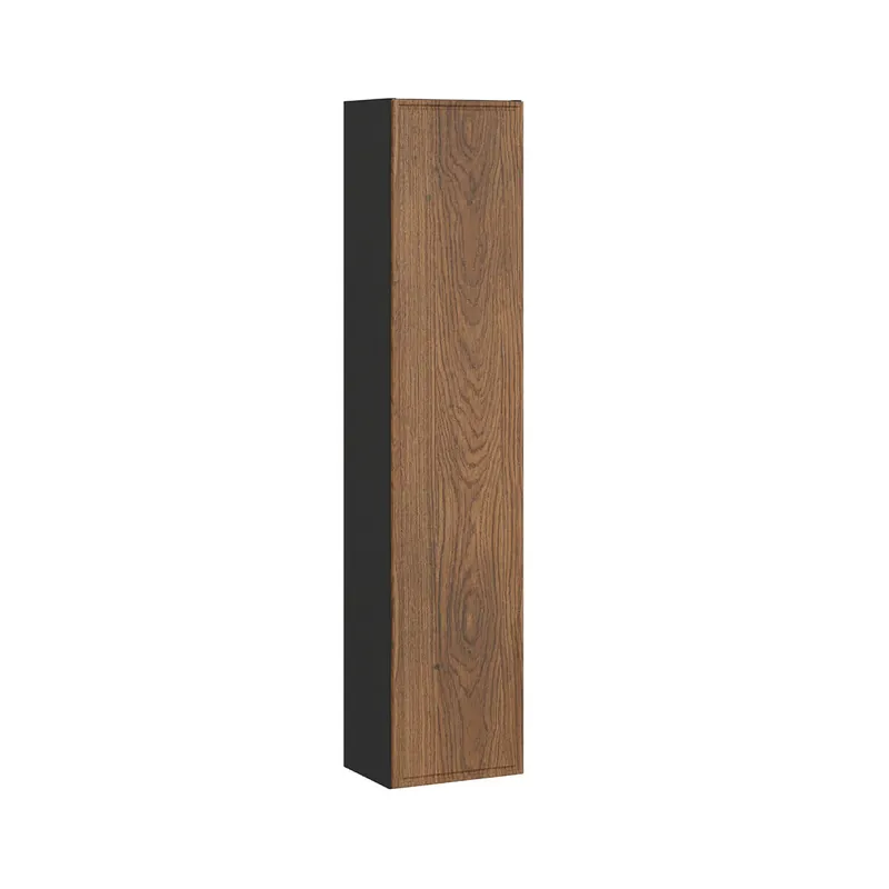 Columna de pared 1 puerta Elena Madera y negro - Baño