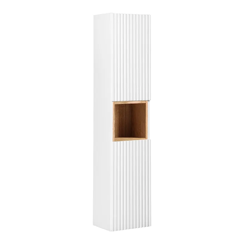 Columna de pared 2 puertas 1 compartimiento Riva Cachemira y Madera - Baño