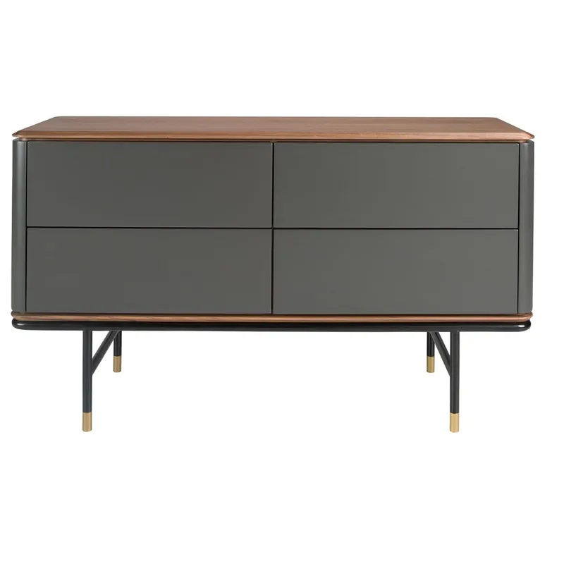 ANGEL CERDA Cómoda madera gris oscuro - Muebles