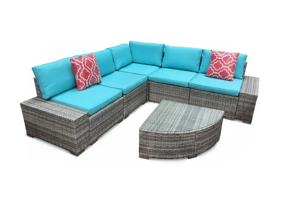 Conjunto de Sofa Rinconera + Mesa. Muebles de Jardin y Terraza - Jardín