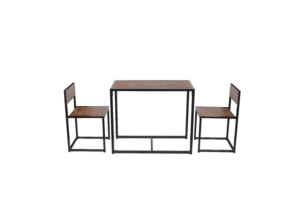 Conjunto DUO I mesa fija y 2 sillas de cocina - Muebles