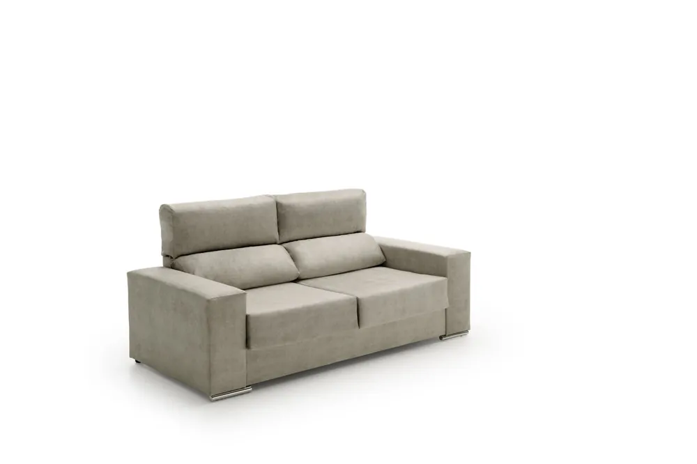 Conjunto Sofas Reclinable Alice Beige 2 + 3 Plazas - Sofás sillones puffs