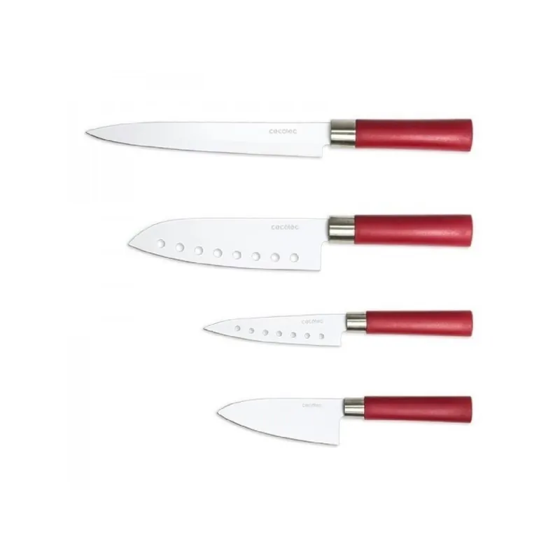 Set 4 cuchillos Cecotec Santoku con recubrimiento cerámico - Cocina