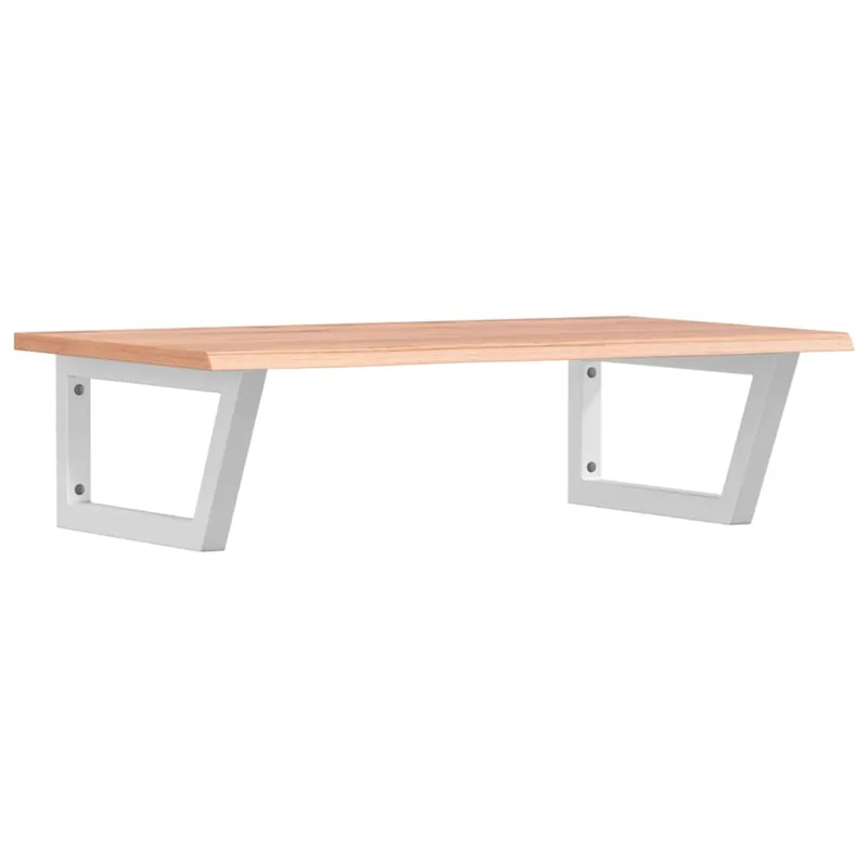 vidaXL Estante de lavabo de pared de acero y madera maciza de roble - Baño