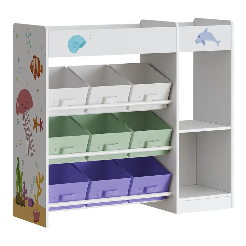 Estantería infantil Farusa 80x90x30 cm - Aqua Dream [en.casa]