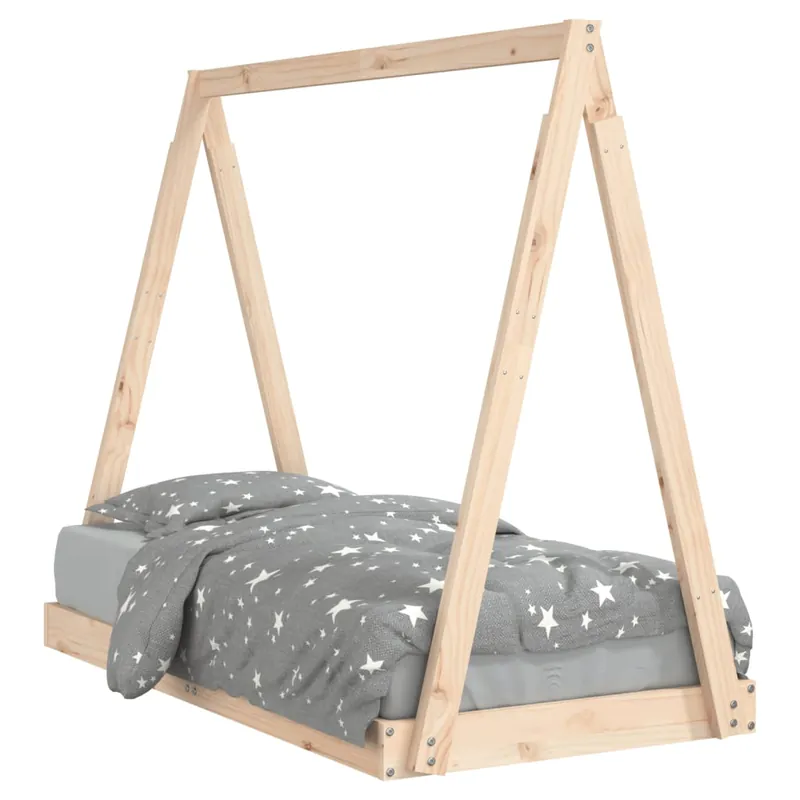 vidaXL Estructura de cama para niños madera maciza de pino 70x140 cm - Descanso