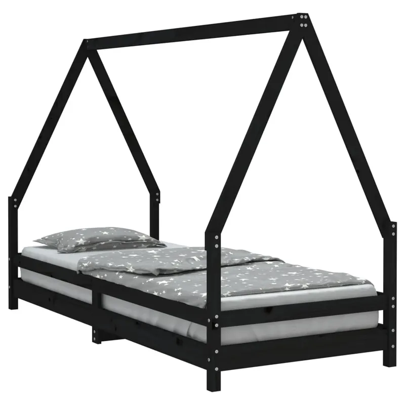 vidaXL Estructura de cama para niños madera maciza de pino 80x200 cm - Descanso