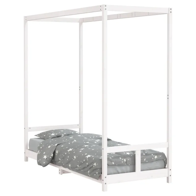 vidaXL Estructura de cama para niños madera maciza de pino 80x200 cm - Descanso