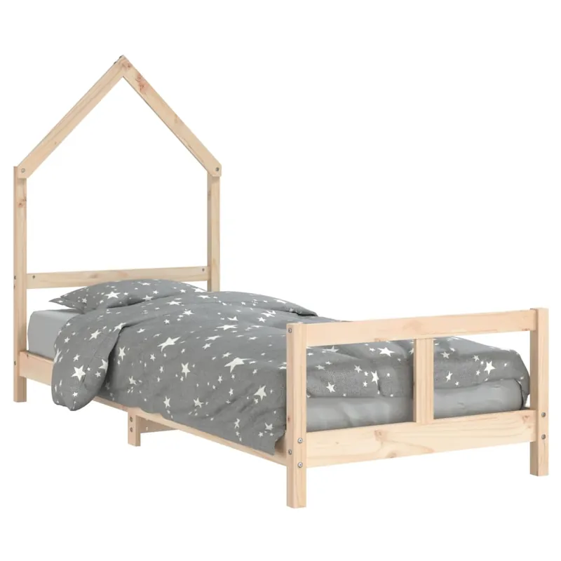 vidaXL Estructura de cama para niños madera de pino blanco 80x200 cm - Descanso