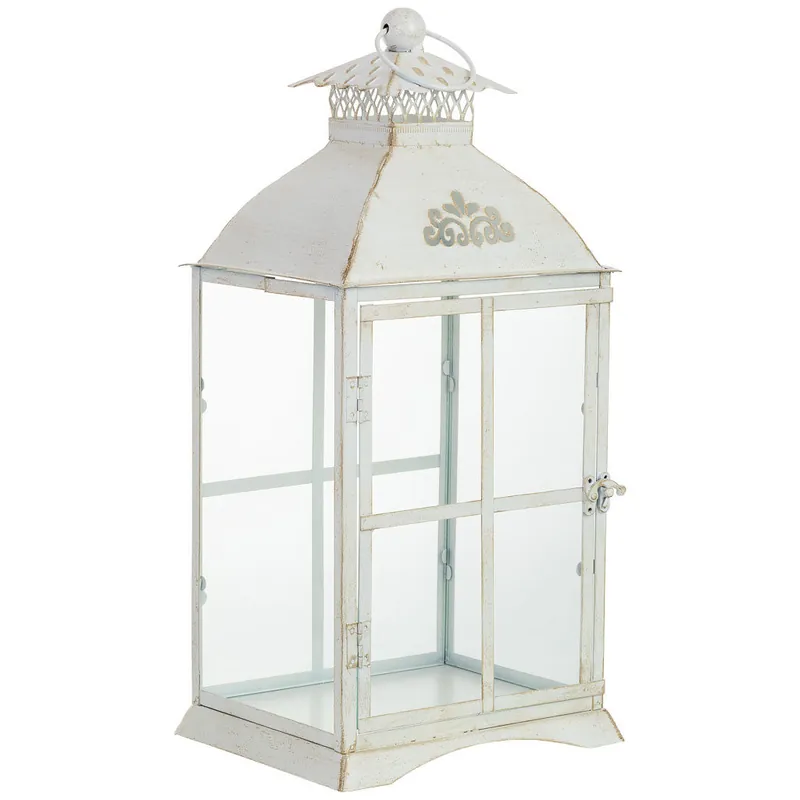 Farol de metal 23.5x19x49h cm - Decoración