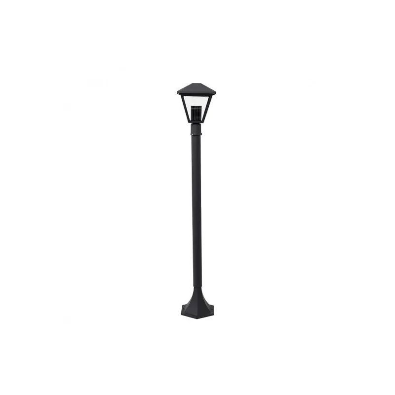 farola para jardin metal color gris serie dornela 17cm - Decoración