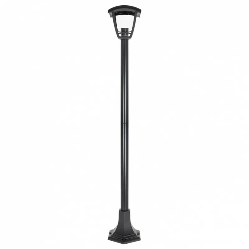 farola para jardin policarbonato color negro serie zoio 17cm - Decoración