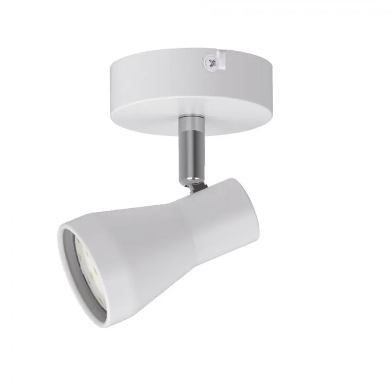 foco metal color blanco serie leonel 9cm - Decoración