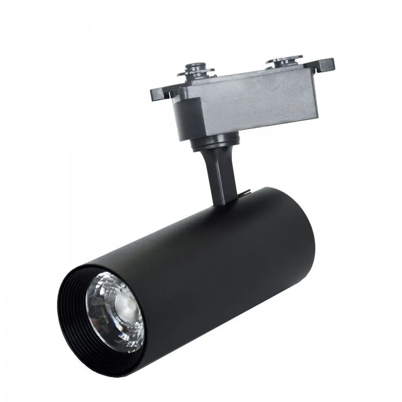 foco para rail aluminio color negro serie line pro x2 9cm - Decoración