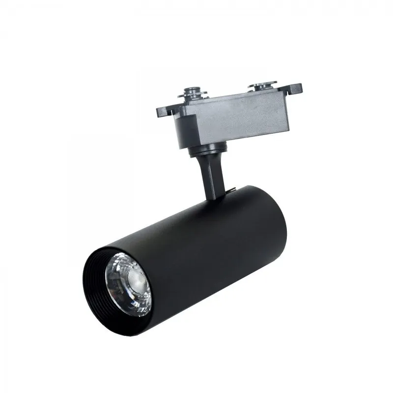 focos para rail aluminio color negro serie line pro x2 7.4cm - Decoración