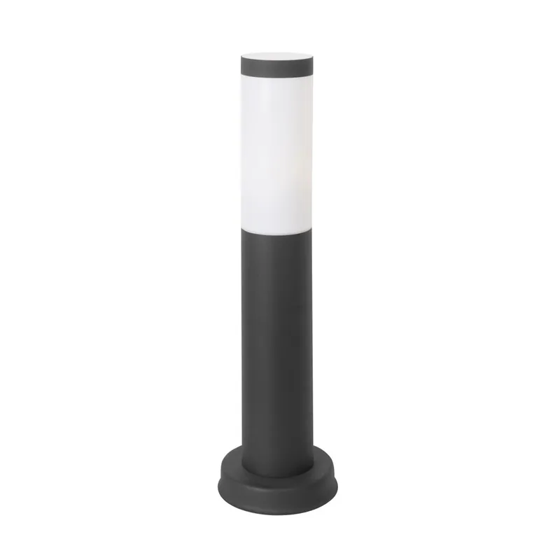 Forlight Koral (4uds) Baliza Exterior para Jardín Resistente al Agua IP55. Bolardo de Acero Inoxidable Gris Urbano 23W. E27 - Decoración
