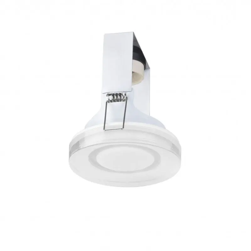 Forlight Lab - Downlight Empotrable de Techo de 90mm de Diámetro para Bombilla GU10 en Color Blanco con Difusor de Cristal