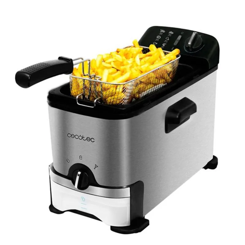 Freidora Cecotec CleanFry 3000 ProFilter 2000W 3L inox - Electrodomésticos
