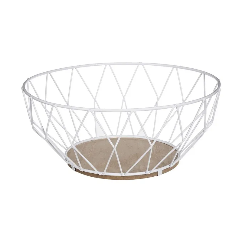 Frutero Secret de Gourmet Metal Blanco Ø 28 cm - Cocina
