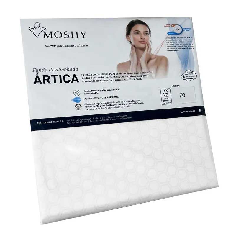 Funda para almohada Ártica visco-elástico 100% algodón