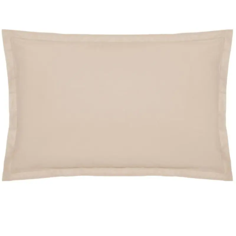 Funda de cojín algodón beige de 50X70cm - Textil