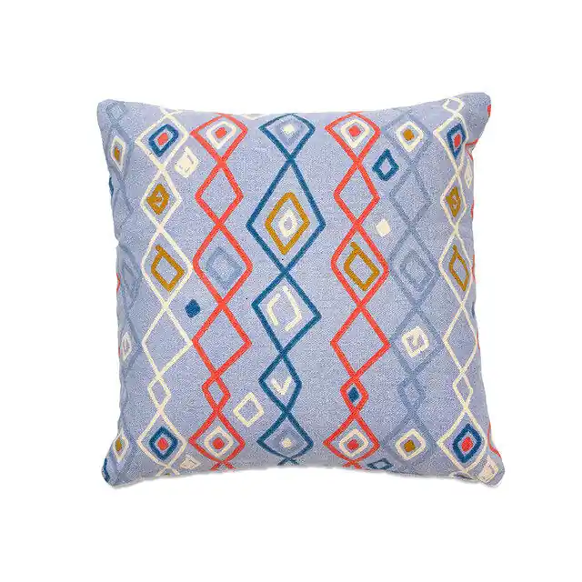 Funda de cojín de algodón estampada M/Abba - Textil