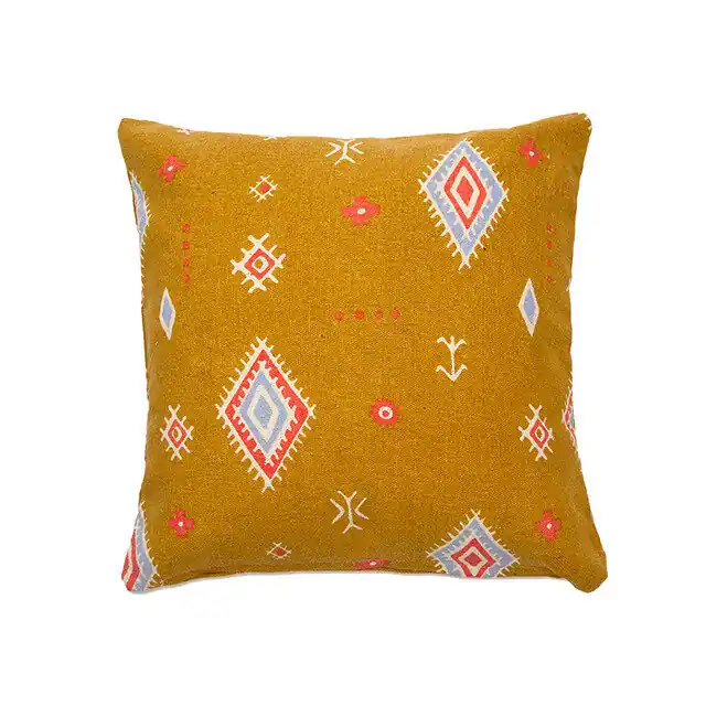 Funda de cojín de algodón estampada M/Kansas 45x45 cm - Textil