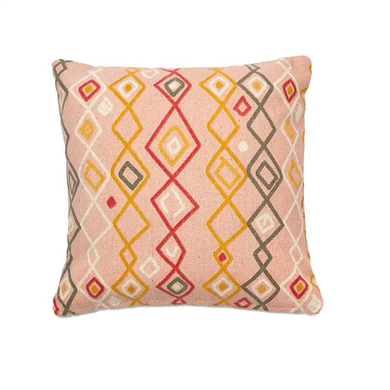 Funda de cojín de algodón estampada M/Abba - Textil
