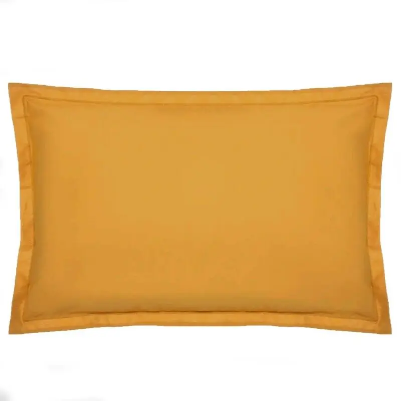 Funda de cojín algodón ocre de 50x70cm - Textil