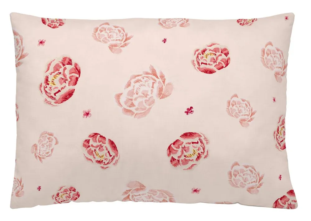 FUNDA DE COJIN VACIO CHINESE ROSE 50x30 CM CON IMPRESIÓN POR AMBAS CARAS - Textil