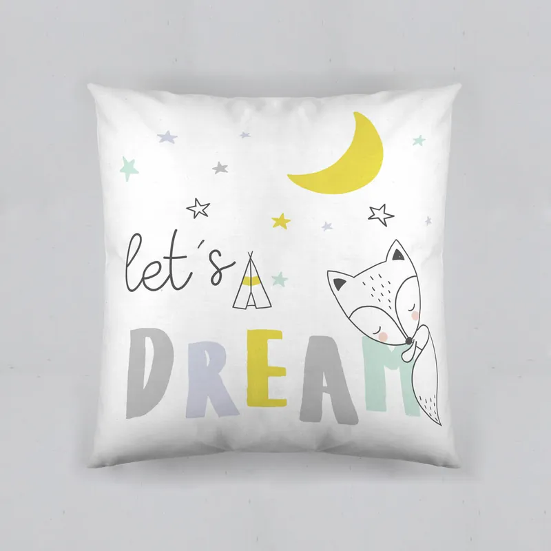 FUNDA DE COJIN VACIO LETS DREAM 50x50 CM - Textil