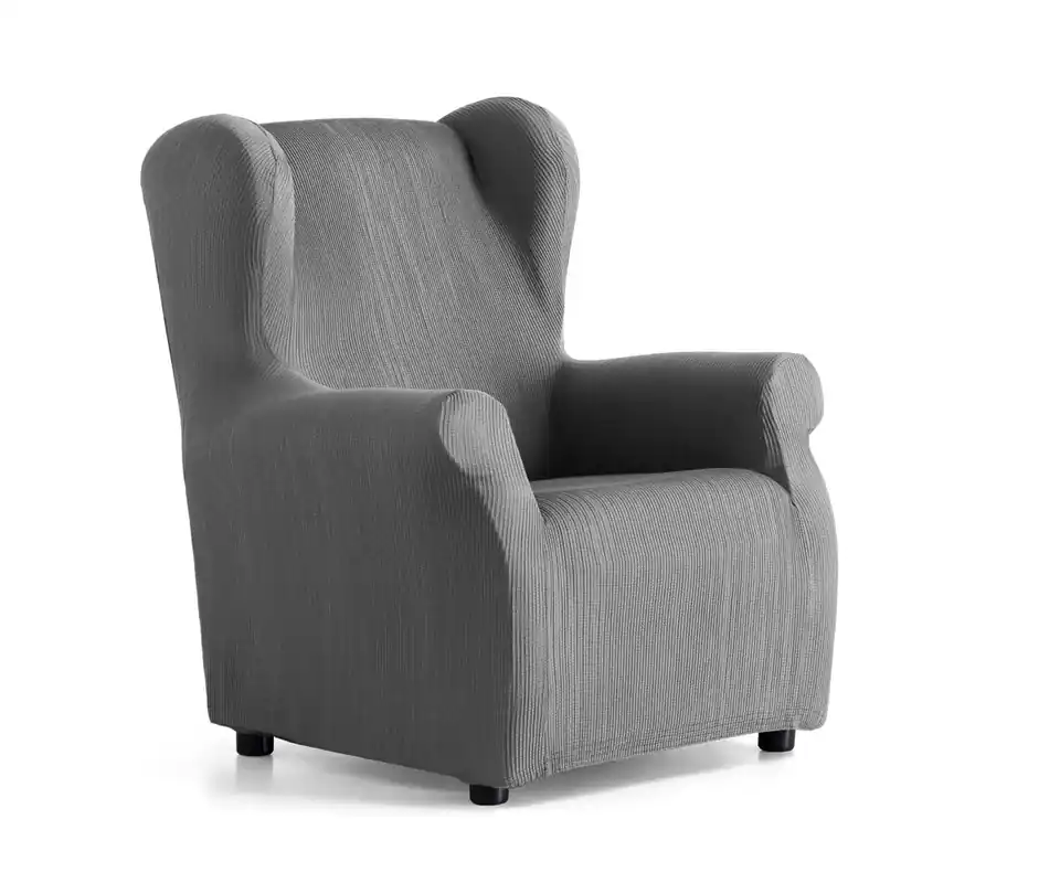 Funda de Sillón Orejero Elástica Java Gris Sombra Donegal Collections - Textil