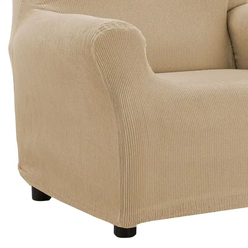 Funda de Sillón Orejero Elástica Java Beige Donegal Collections - Textil