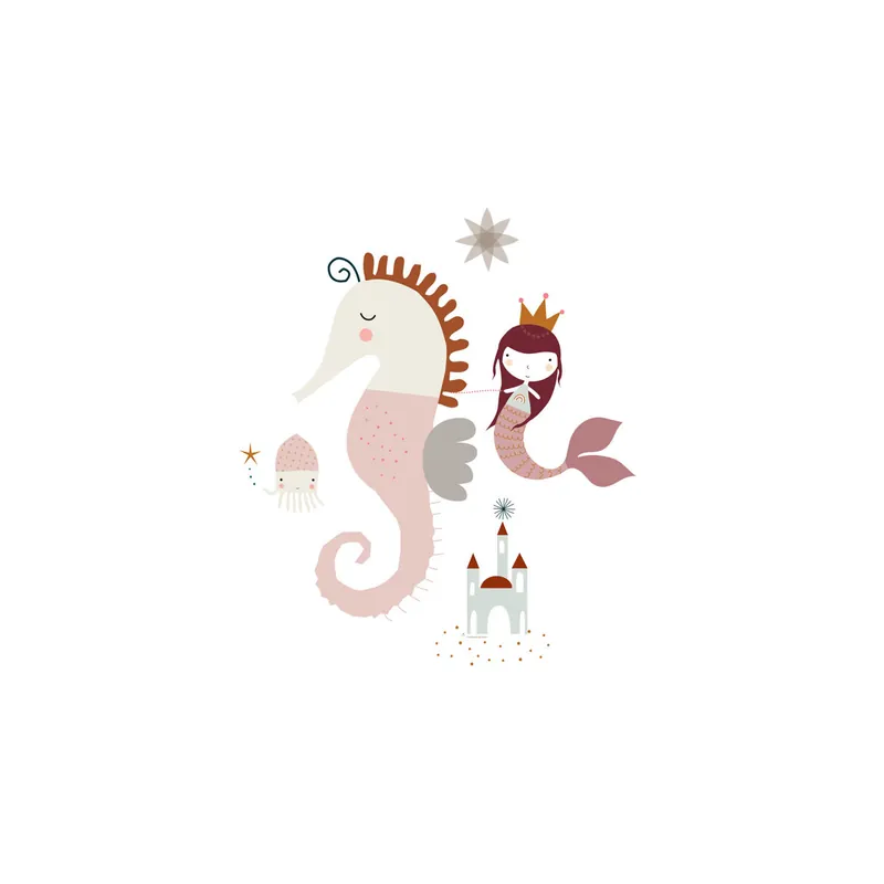 FUNDA NÓRDICA CUNA/MAXICUNA SEAHORSE CUNA 60 CM - Bebé