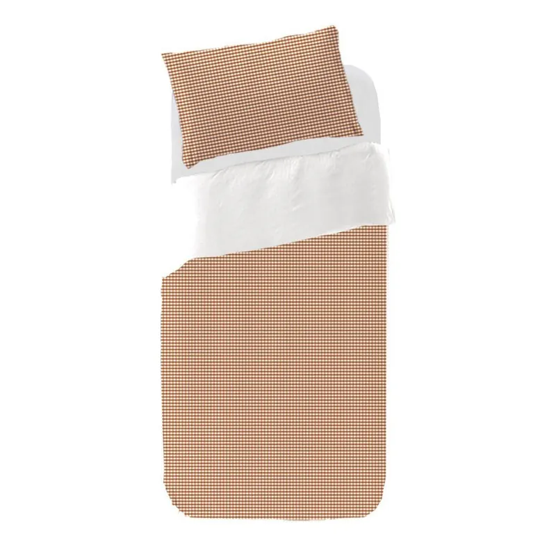Funda nórdica Infantil Vichy Vichy - Marrón - Cama90 (160X270)