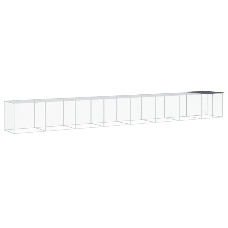 vidaXL Jaula gallinas y toldo acero galvanizado antracita 103x98x90 cm - Jardín