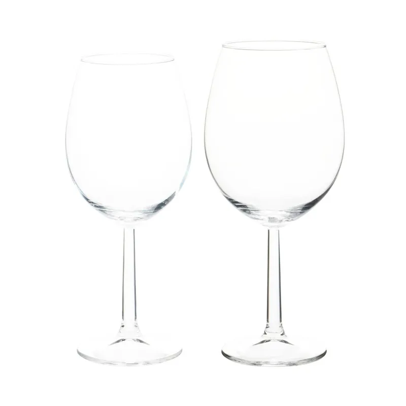 Juego de 12 copas de Vino, 6x 580ml Ø7x21cm + 6x 430ml Ø6,5x20cm - Cocina
