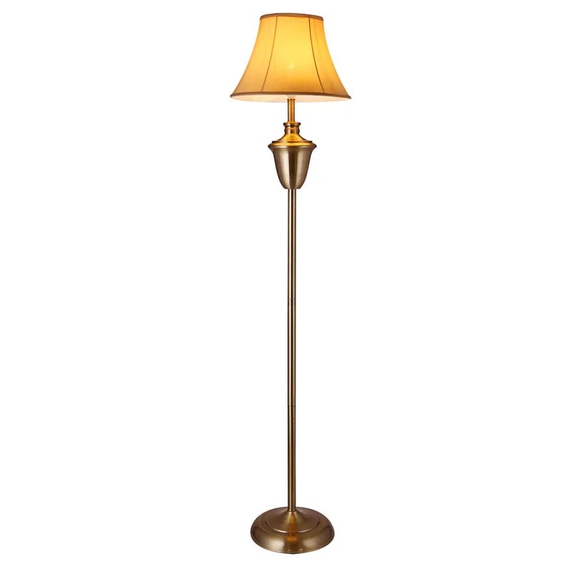 [lux.pro] Lámpara de pie LED elegante (E27) - Ø 35cm - Lámpara de salón beige / blanco