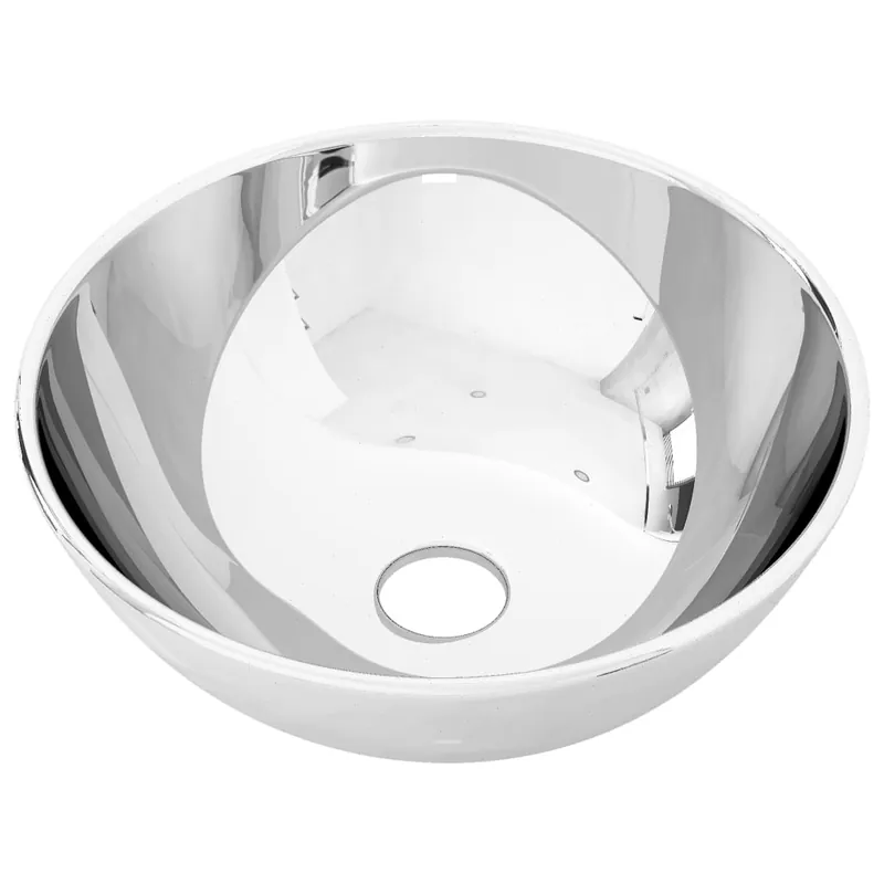 vidaXL Lavabo de cerámica plateado 28x10 cm - Baño