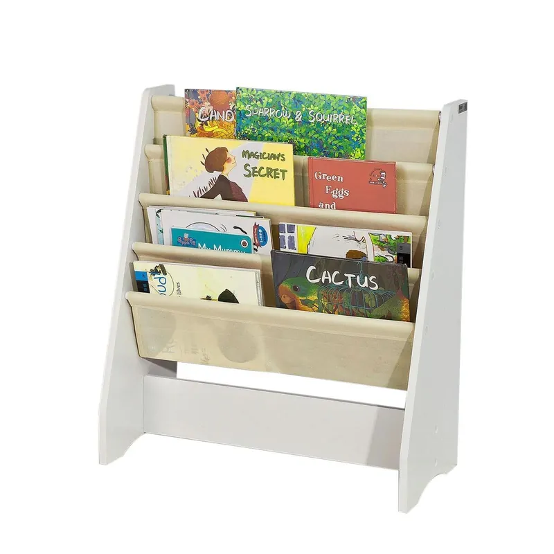 Librería Infantil para Niños con 4 Estanterías, Estantería Estándar Infantil FRG225-W SoBuy ES
