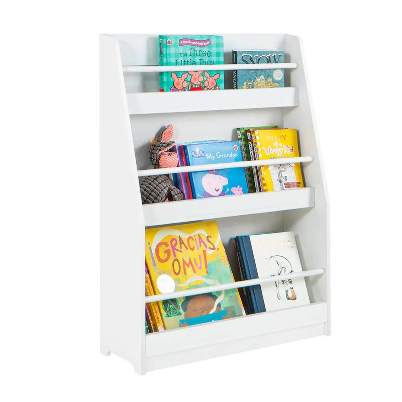 Librería para Niños de Altura de 3 Niveles Estantería Infantil Multifuncional KMB45-W SoBuy ES