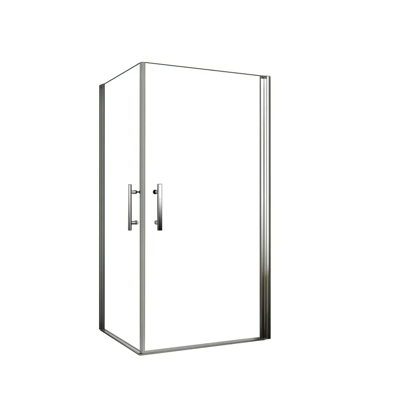 AICA Mampara de ducha rectangular abatible giratoria vidrio antical 6mm 1100x700x1950mm - Baño